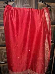 Elegant Red Dupatta 🍒✨