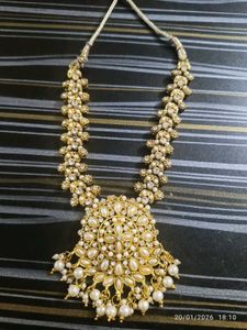 grand stone Gold-Tone Necklace