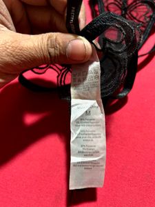 Women’s Black Lace Thong Panty