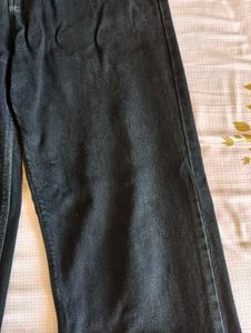 Wide Leg Black Jeans