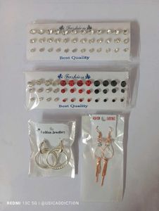 ₹99/- Pack Diamond Studs &amp; Western Earrings