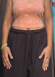 Forever 21 Pink Crop Tank Top