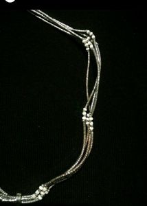 White Lace Necklace With Earrings