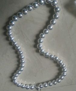 Silver Beaded Necklace it's not pure silve