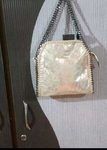 Silver Chain Detail Bag