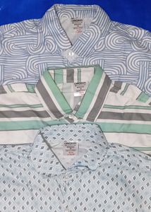 Men Shirts Full Sleeve With Pocket .Combo Of Three
