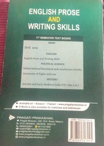 English Prose And Writing Skills( BA 1YEAR )