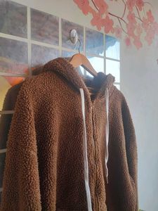 Sherpa Cozy Brown Teddy Bear Hoodie