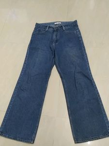 Women Blue Wide Leg Jeans