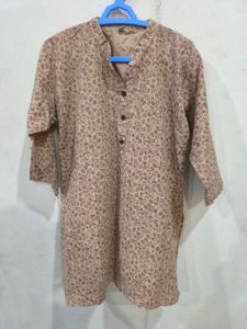 Beige short kurti.