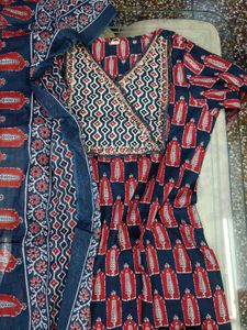 Unused Kurta Set with Mirror Work
