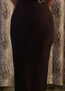 Elegant Brown Maxi Dress