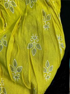 yellow short kurti