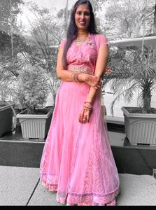 Elegant Pink Lehenga Set
