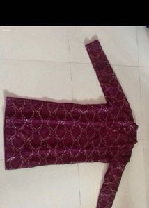 Stylish Sequence Work Kurta For Men