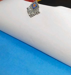 earrings white flower design and jhumka