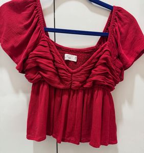 Red Hollister Top
