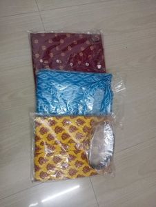 Men&#39;s Cotton Printed Kurta Set Combo 3