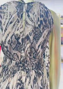 Snake Print Maxi Dress