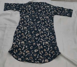 Patterned Casual T-Shirt Dress