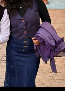 Dark Blue, Denim Skirt