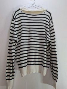 Striped Knit Sweater