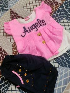 Cute Pink Girls Clothing Set