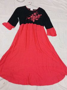 Floral Embroidered Dress