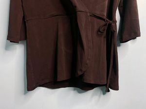 Black Cinched Waist Top