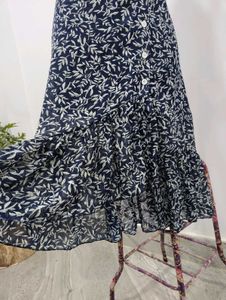 Floral Print Midi Skirt