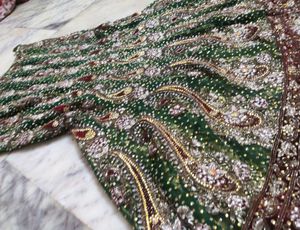 Green 💚 Lehenga Choli Fully Diamond Work
