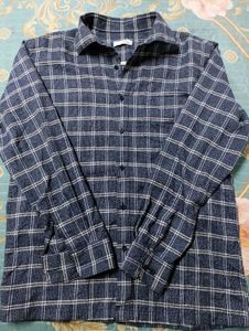 Blue Plaid Flannel Shirt