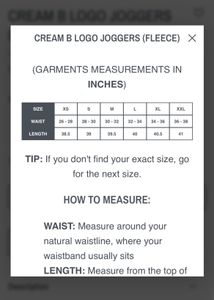 Comfy Cream Fleece Joggers