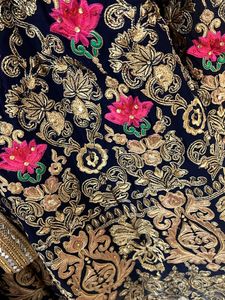 Sale For Eid Only Heavy Embroidered Navy Blue Gown