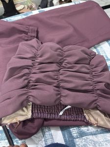 Ruched Purple Top