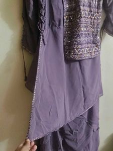 Elegant Purple Kurta Set
