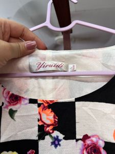 Floral Sleeveless A Line Dress