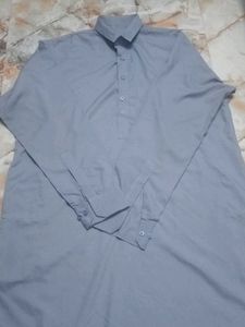 Grey Casual pathani kurta pajama