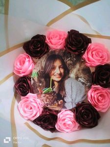 Personalized Photo & Rose bouquet 💐.