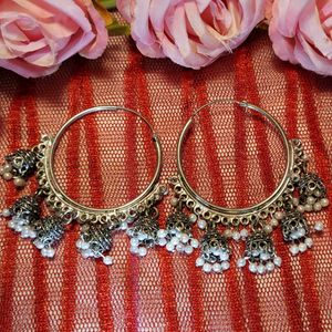 Hoop Jhumka Earrings