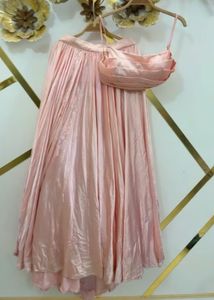 Peach Lehenga Choli Set