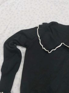 Chic Black Knit Sweater