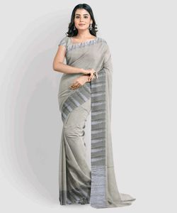 Elegant Grey Saree