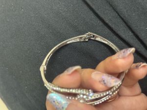 Sparkling Rhinestone Bangle Bracelet