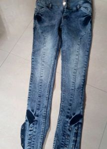 Acid Wash Flare Jeans