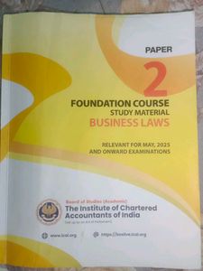 CA Foundation Business Laws Study Material