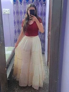 on sale!!! pretty cream sharara