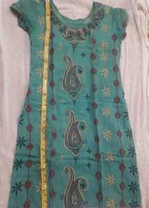 Kantha Work Kurta And Dupatta