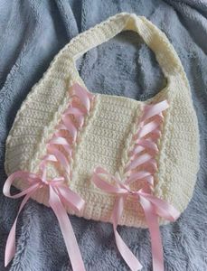 Crochet Corset Bag with Bow