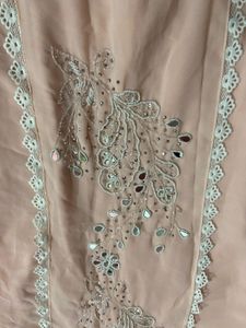 Elegant Peach Kaftan Set
